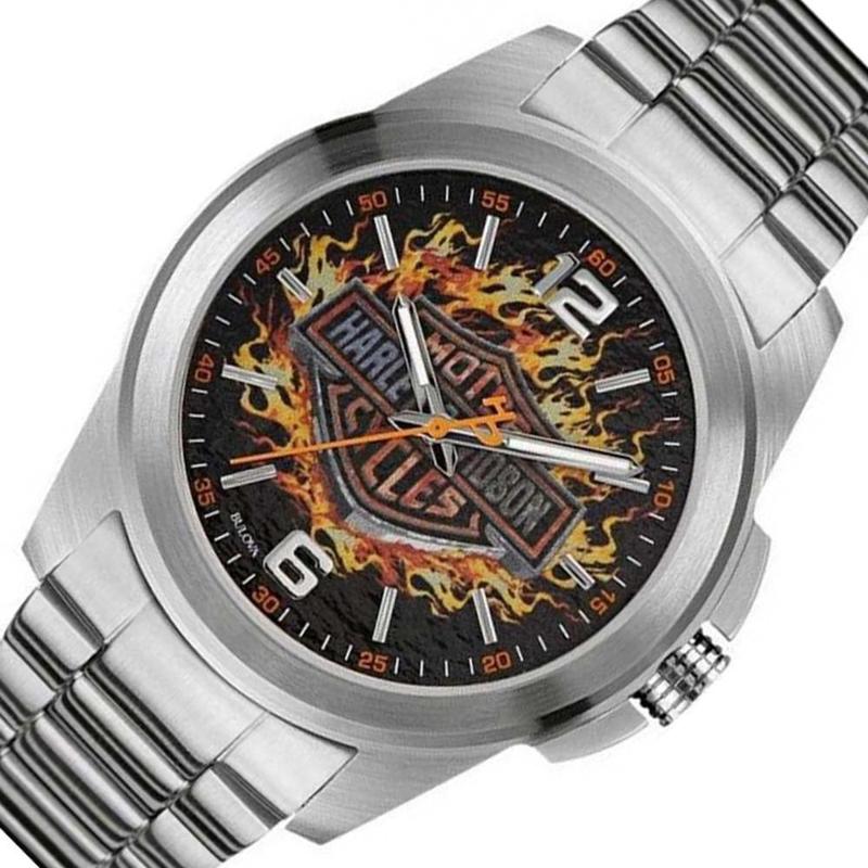 Relógio Masculino Harley Davidson Analógico Bulova Prata -WH30528T